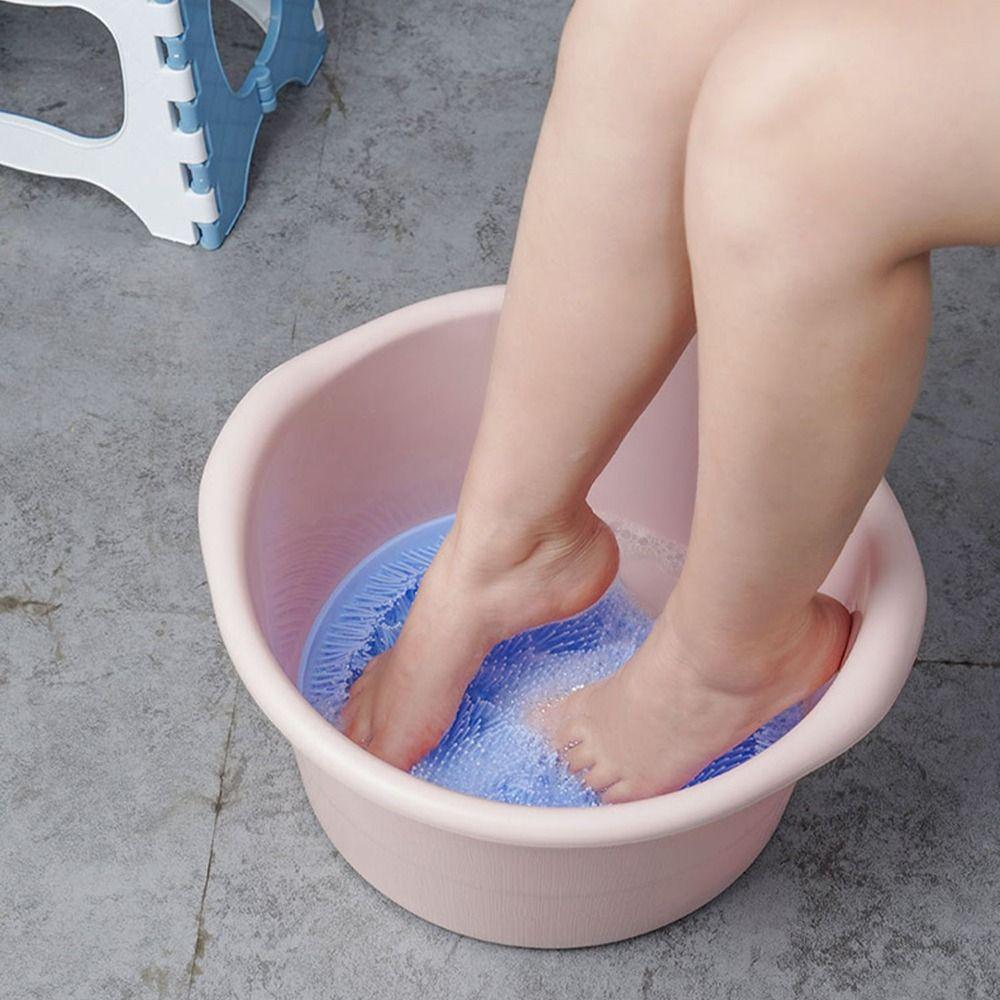 Reusable Exfoliating Foot Brush Anti-Slip Back Scrubber Multifunction Foot Massage Pad  Shower