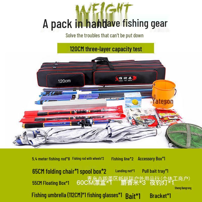 Multifunctional Waterproof Fishing Tackle & Rod Storage Backpack