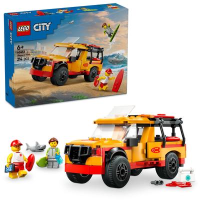 LEGO City Lifeguard Rescue Truck Toy Birthday Present Block Educational Boys Girls Children 6 Years Old 7 Years Old 8 Years Old 9 Years Old Vehicle
