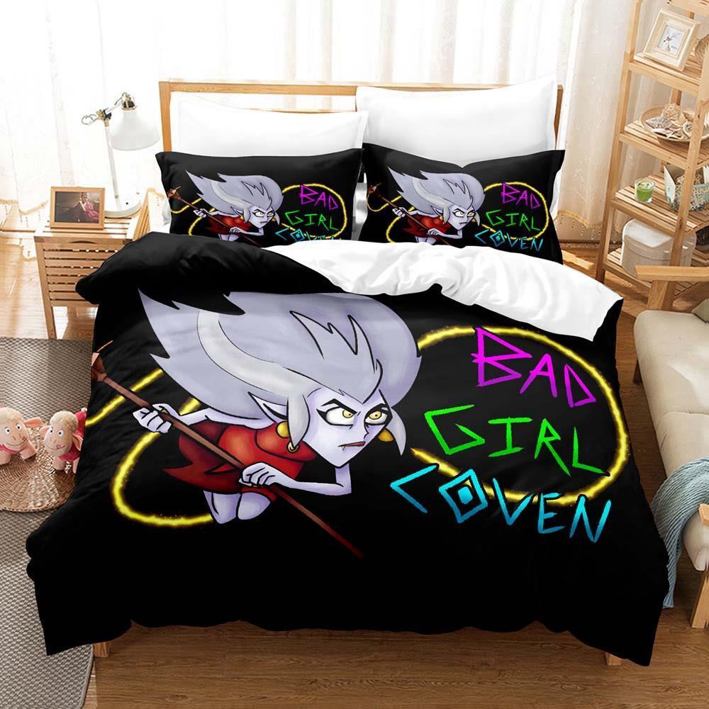 

Новый набор постельного белья Bad Girl Coven Односпальный Полуторный Двуспальный Квинсайз Кингсайз Набор для кровати Взрослый Детский Спальня Комплекты пододеяльников Комплект простыней EU single(135x200cm)
