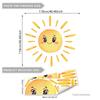 Cute sun wall stylish DIY room wall and room rental wall paper stickers, wallpaper, removable, decor, kids' art, boy's girl's wallpaper,