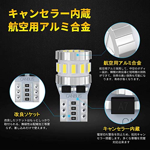 BORDAN T10 LED, White, Super Bright, Built-in Canceller, Position Lamp, License Plate Light, Room Lamp, High Durability, Non-Polar, 3014 LED Elem