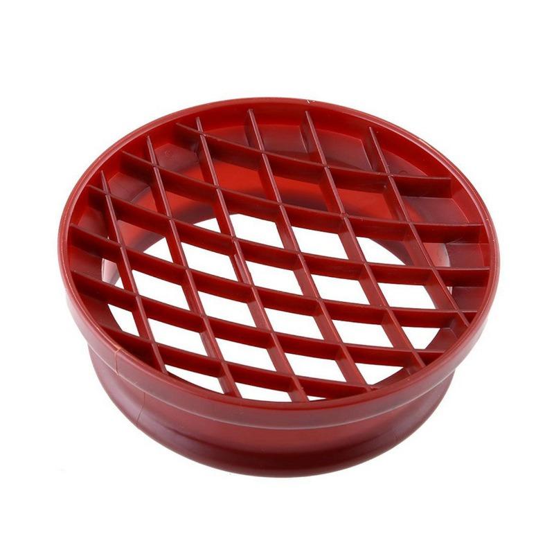 

Plastic Lattice Press Pineapple Bun Mold,Baking Tool for Bread,Cake,Biscuit,Kitchen Pastry червоний