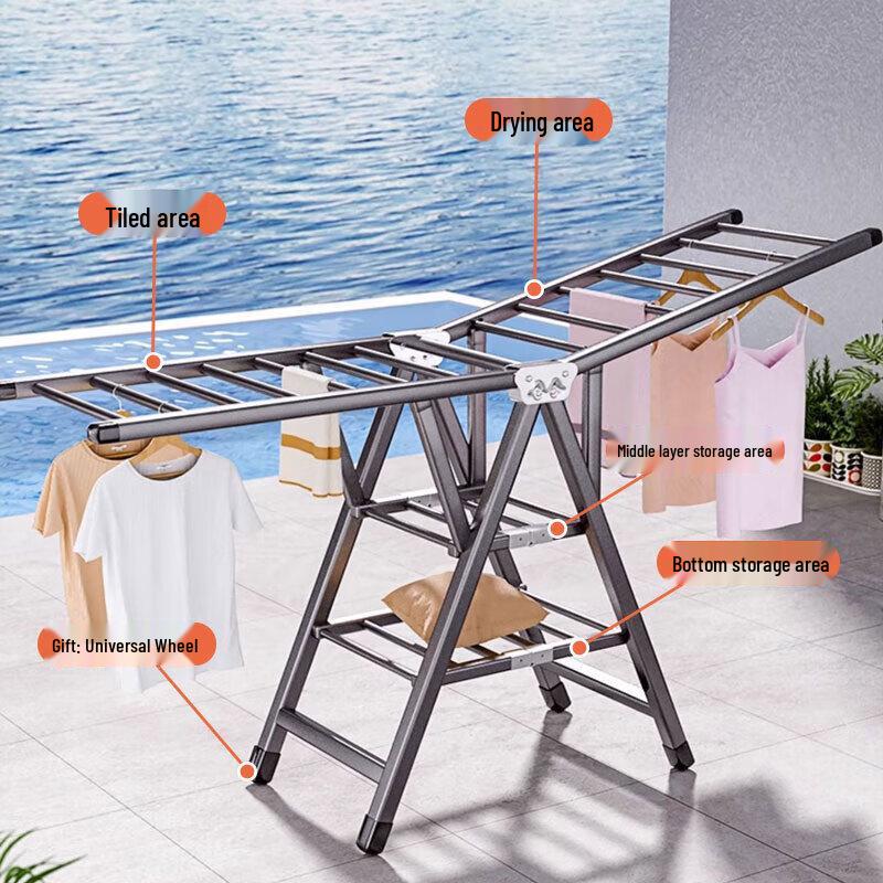 Boyiduo Folding Clothes Drying Rack