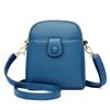 New Retro PU Soft Leather Vertical Women's Crossbody Bag Solid Color Luxury Personalized Designer Shoulder Strap Phone Bag Sac