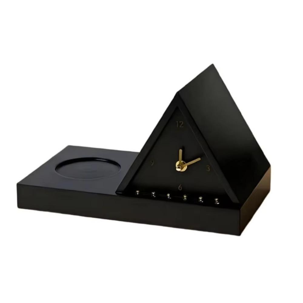 with Light Desk Clock Non-Ticking Tabletop Clock Creative Bedside Table Clock  Bedside чёрный