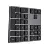 Black 34 Keys Mini Numpad Wireless Bluetooth Numeric Keypad For Apple PC