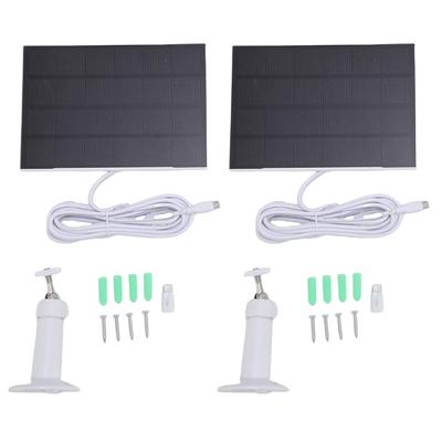 8W Solar Panels Fit for Blink Outdoor 4 Security Camera Micro USB Type C Solar Charger 360 Degrees  Adjustable Mount
