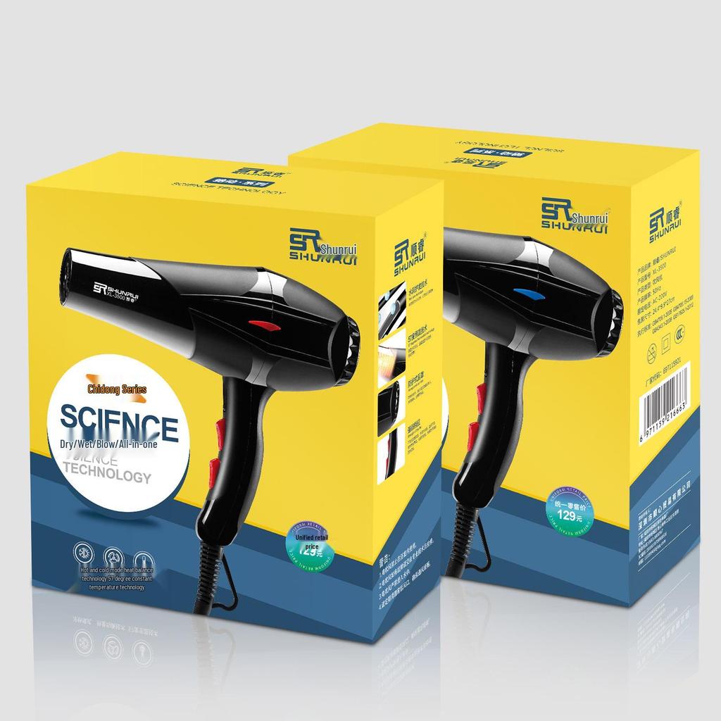 High-Power Salon & Home Hair Dryer with Concentrator & Aromatherapy Feature - Perfect Gift for Stylists