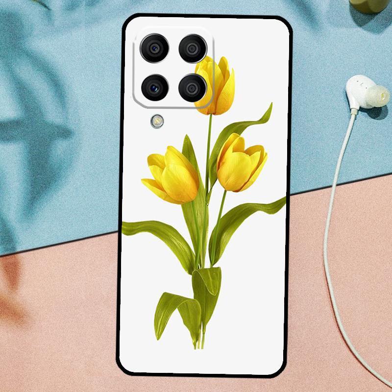 Tulip Flower For Samsung Galaxy M14 M34 M54 M20 M06 M16 M12 M13 M15 M35 M55 M33 M53 M21 M31 M32 M52 Case