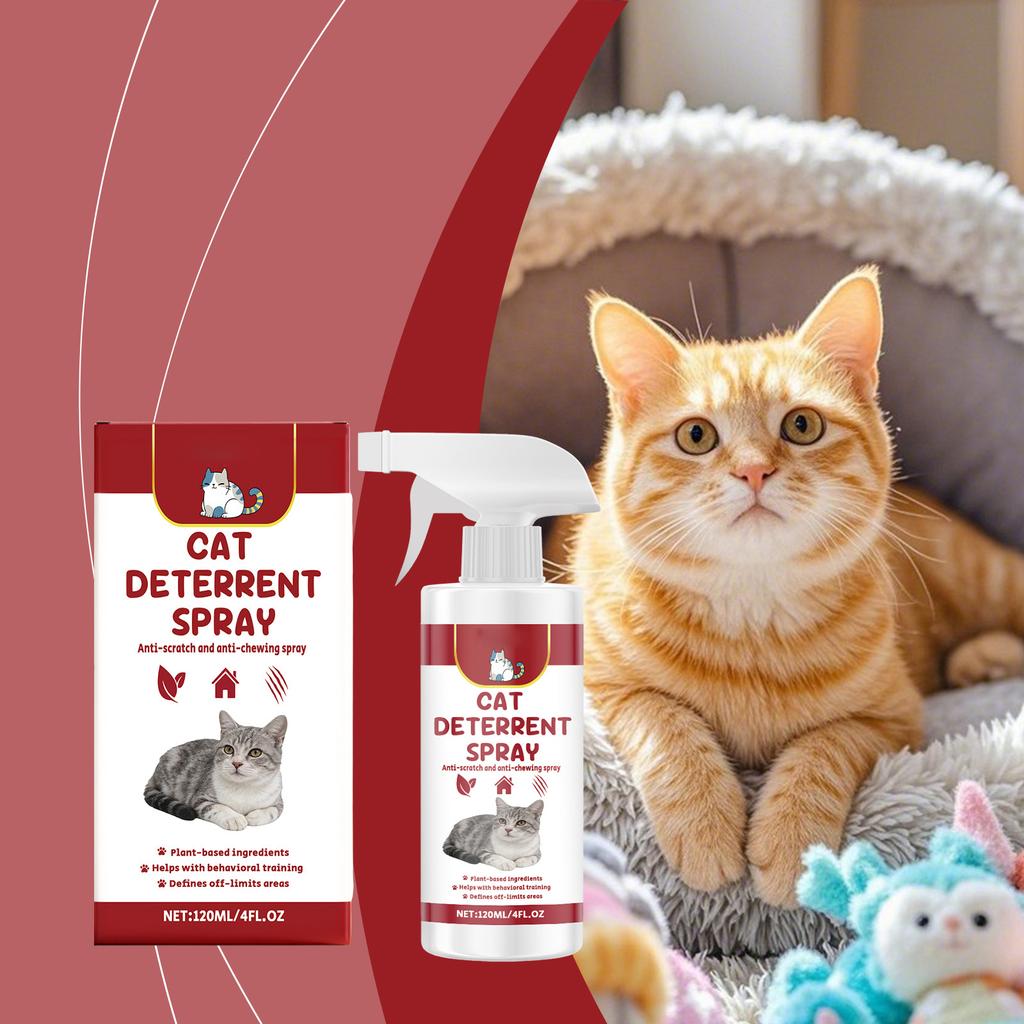 Portable pet-free training spray to prevent cats from urinating beds, scratching furniture, etc.120ML