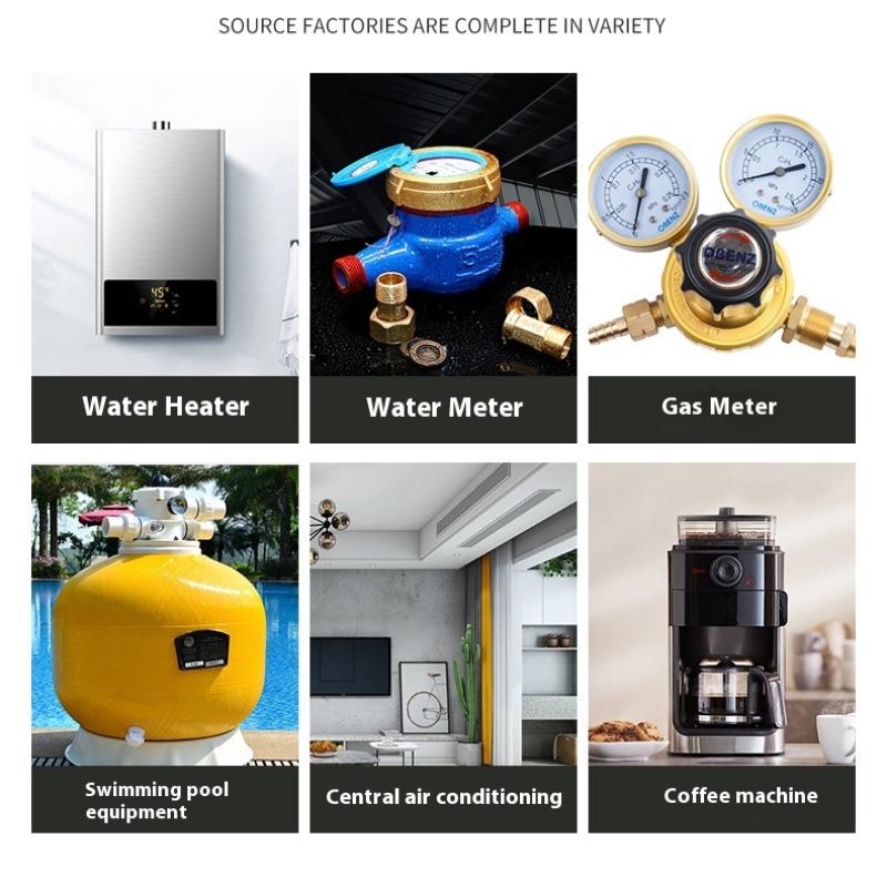 Fs-10 100V Explosion-Proof Six-Point Baffle Flow Sensor Switch 1L/Min Flow Sensor For Heat Pump Water Heater Air Conditioner