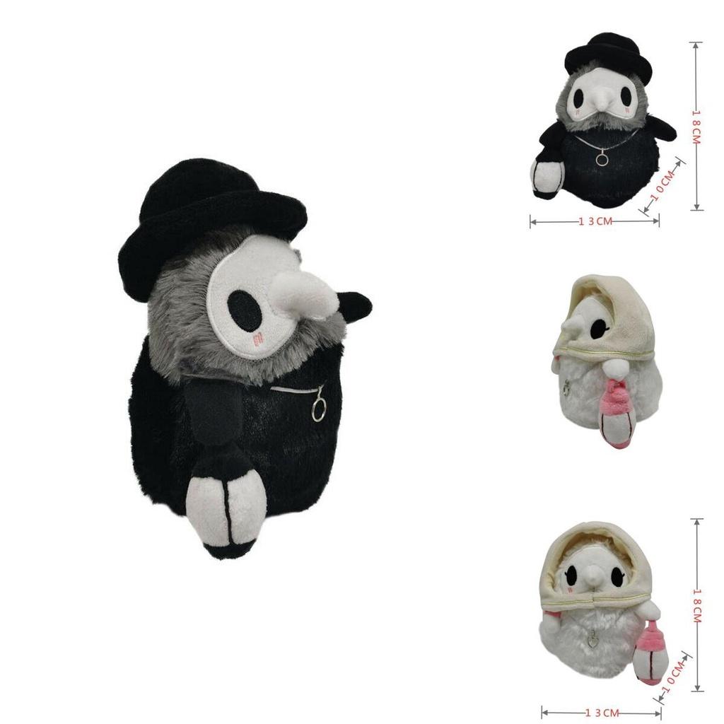 Luminous Plague Doctor And Nurse Couple Plush Toy Cute And Unique Gift