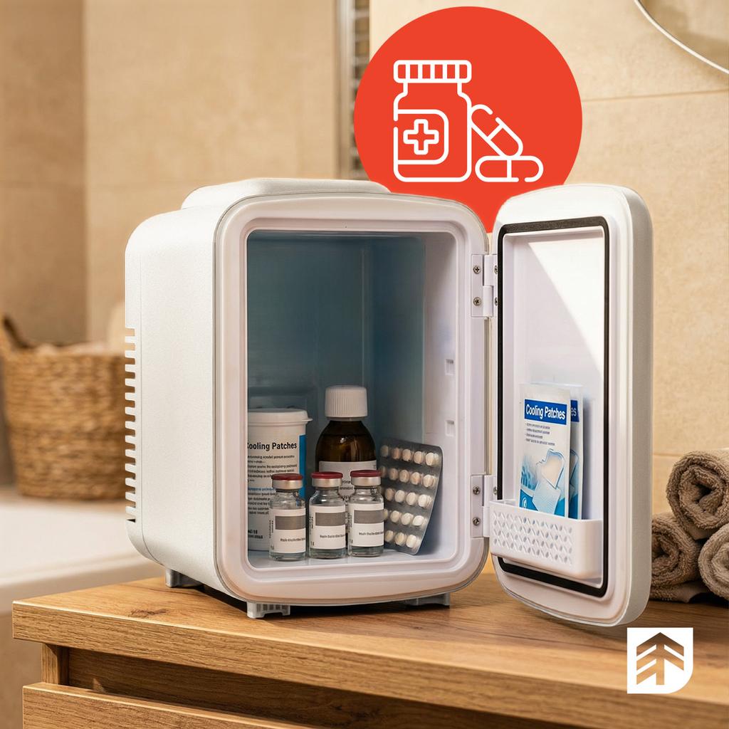 Car Travel Refrigerator 12v 230v 4l with Heating and Cooling Function Minicold-4l White