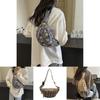 Ethnic Style Plaid Women's Chest Bag Lightweight Summer Travel Crossbody Purse