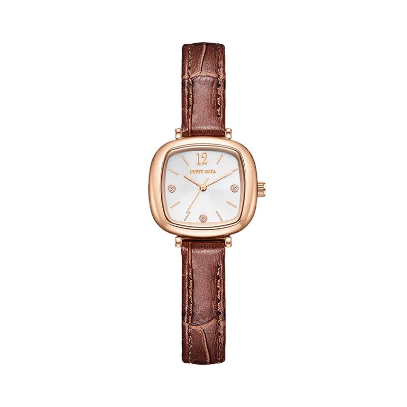 Женские водонепроницаемые часы 2025 года в ретро-квадратном минималистичном дизайне