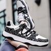 Tide Graffiti Sportschuhe Herren Sportschuhe Bequem mit Sommer Herbst Schuhe 39-46