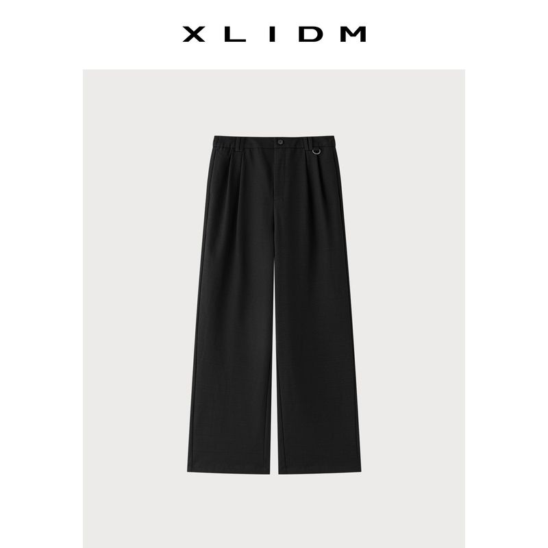 

Xiaoli Plus Size Women s Clothing: Urban Style Trousers with Twill Texture, Loose Straight-Leg Hip-Covering Casual Pants for Women in Autumn Midnight Black (in Stock) 3XL