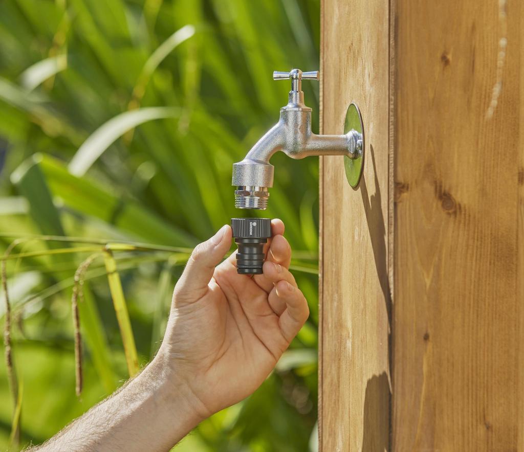 GARDENA Profi System Závitový kohout Vnitřní závit Produkt Až 5 konektorů, 33,3 mm (G1), 02802-20. Záruční roky.