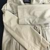 MAX&Co Cotton Short Flare Blouson Outerwear 38 M Light Beige Full Zip Big Collar(USED)