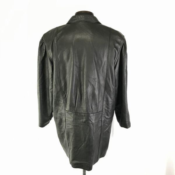 moda italiana Genuine Sheep Leather Coat Jacket Outerwear/Women’s M/Size 9/Black/Chest Pockets(USED)
