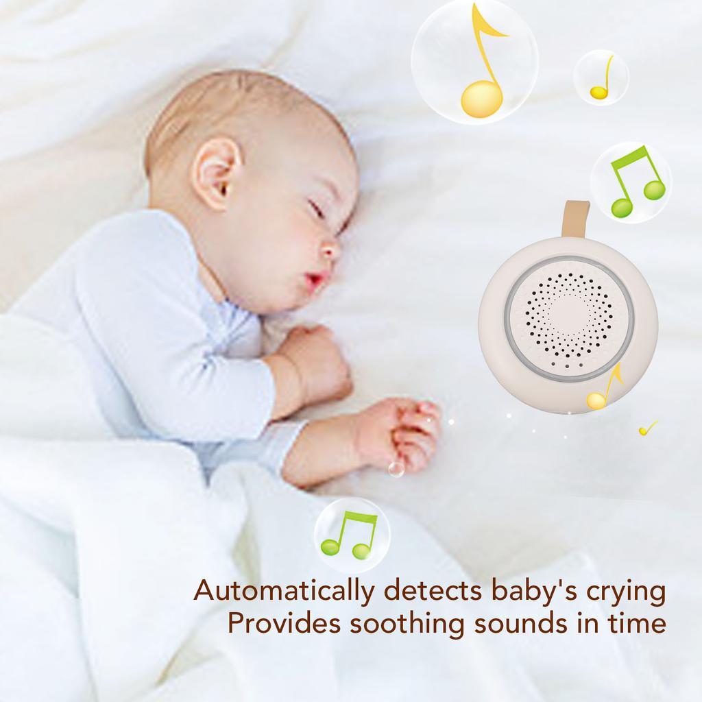 White Noise Machine for Baby Built In Soothing Music Automatic Sleep Aid Multi Modes Baby Sleep Soother Sound Machine
