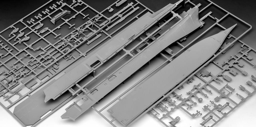 Revell 1/700 Scale US Navy Wasp-class Amphibious Assault Ship Plastic Model Kit 05178, Molded In Color