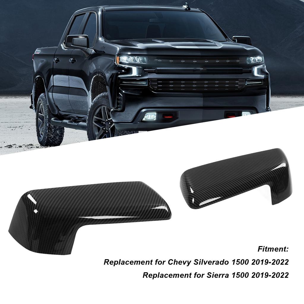 Top Half Mirror Cover Left Right Outer Rearview Wing Mirror   Replacement for     1500 2019‑2022
