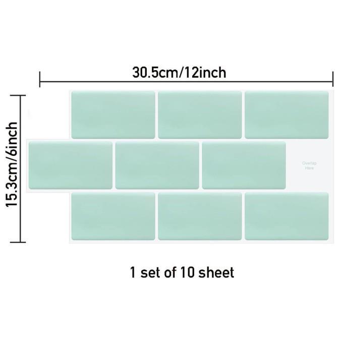 3D Crystal Epoxy Waterproof Wall Sticker: Easy-Install, Moisture-Proof Imitation Tile for Commercial Spaces
