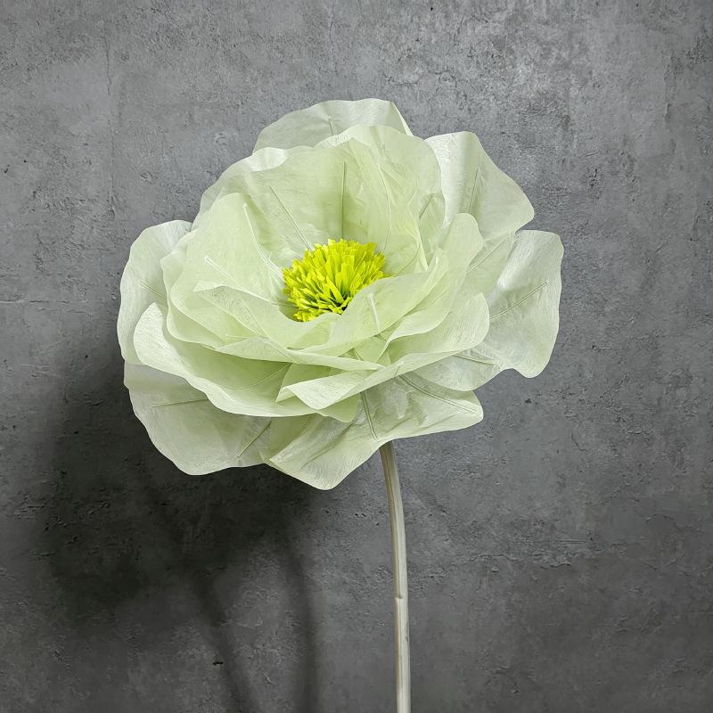 Peony Flower Heads Handmade In Milk Cotton, Cream and Simple Style