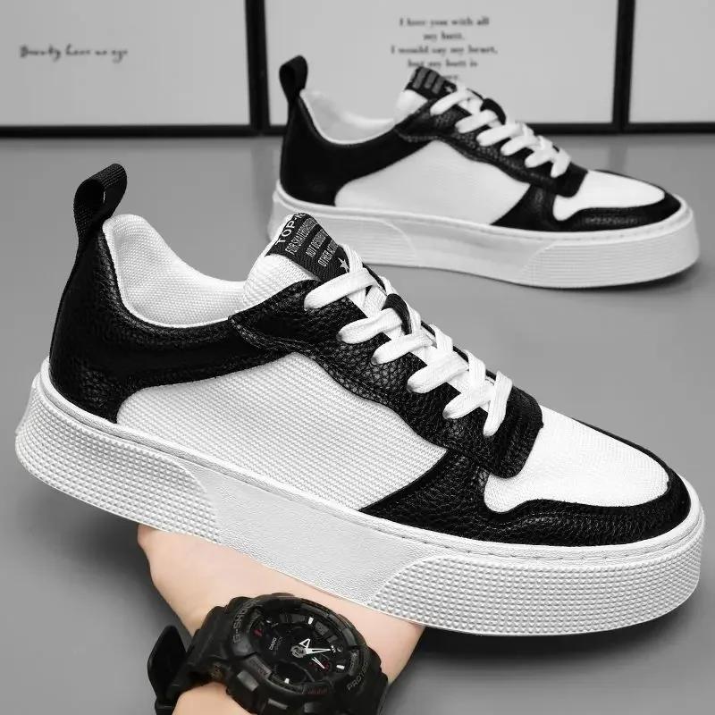 Casual Board Shoe Trends 2024 Vulcanize Shoes for Men Lightweight Leisure Trend Designer Luxury Adults Common Work Sneakers Man
