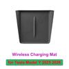 For Tesla Model Y Juniper 2026 Storage Organizer Accessories Rear Trunk Side Box Center Console Box Cup Wireless Charge Mat 2025