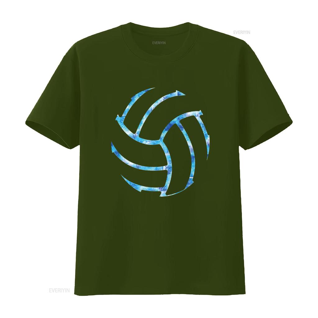 Volleyball stuff Kleidung Batik Geschenk für ein jugendliches Mädchen Spieler T-Shirt vintage gewaschenes Oberteil für den Alltag Streetwear Vielseitig
