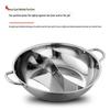 Di Rui En Commercial 201 Stainless Steel Double-Handled Hot Pot