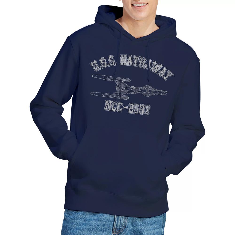 Star Trek Mens Hathaway Athletic Hoodie