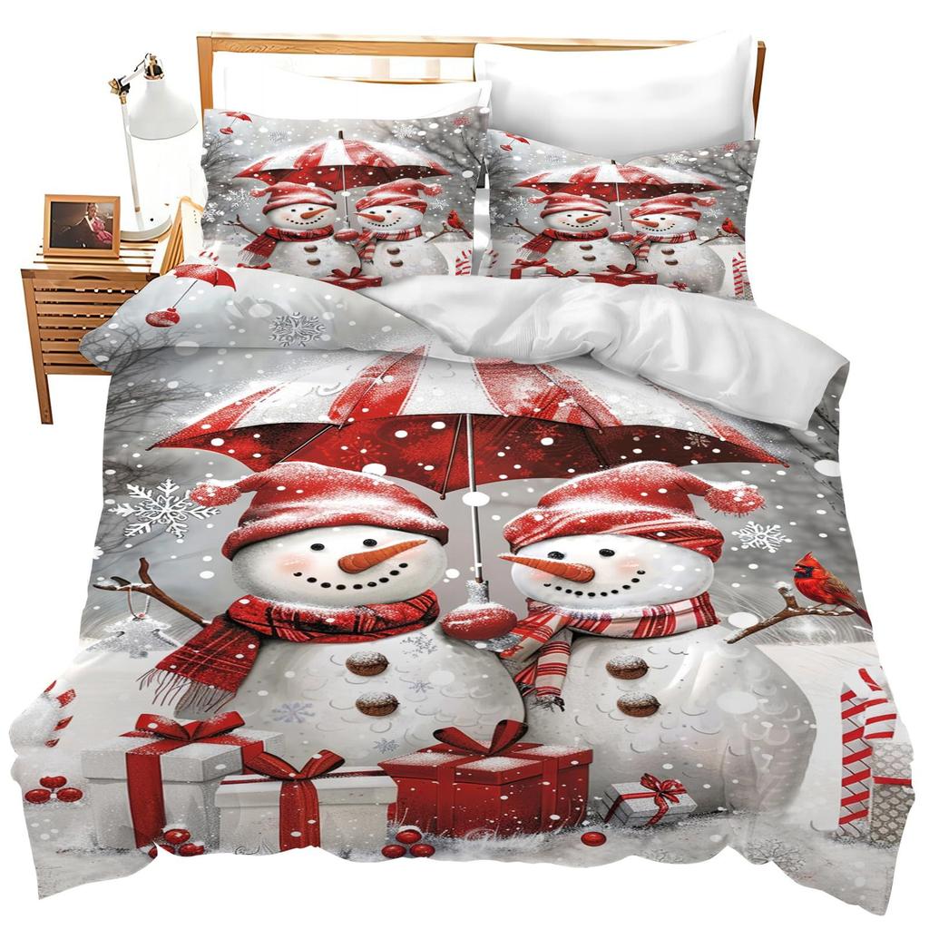 Fox Theme Three-Piece Quilt Cover 3D Digital Printing Bedding Set Bed Cover
