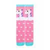 Mittelschlauchsocken für Mädchen im Alter von 3–12 Jahren, gerade Brettsocken, kniehohe lange Socken mit Einhorn-Cartoon, lange Kindersocken