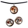American Bulldog, Old Country Bulldog – Jewelry with Your Photo Box, Set of Necklace and Earrings |