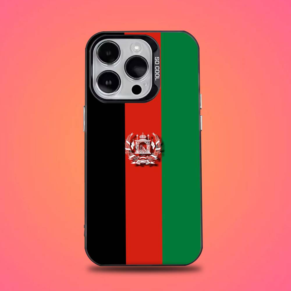 

Afghan Flag of Afghanistan Phone Case For iPhone 17,16,15,14,13,12,11,Pro,XS,Max,Plus,Mini,SE4,E Black Matte Shockproof Cover iPhone16promax