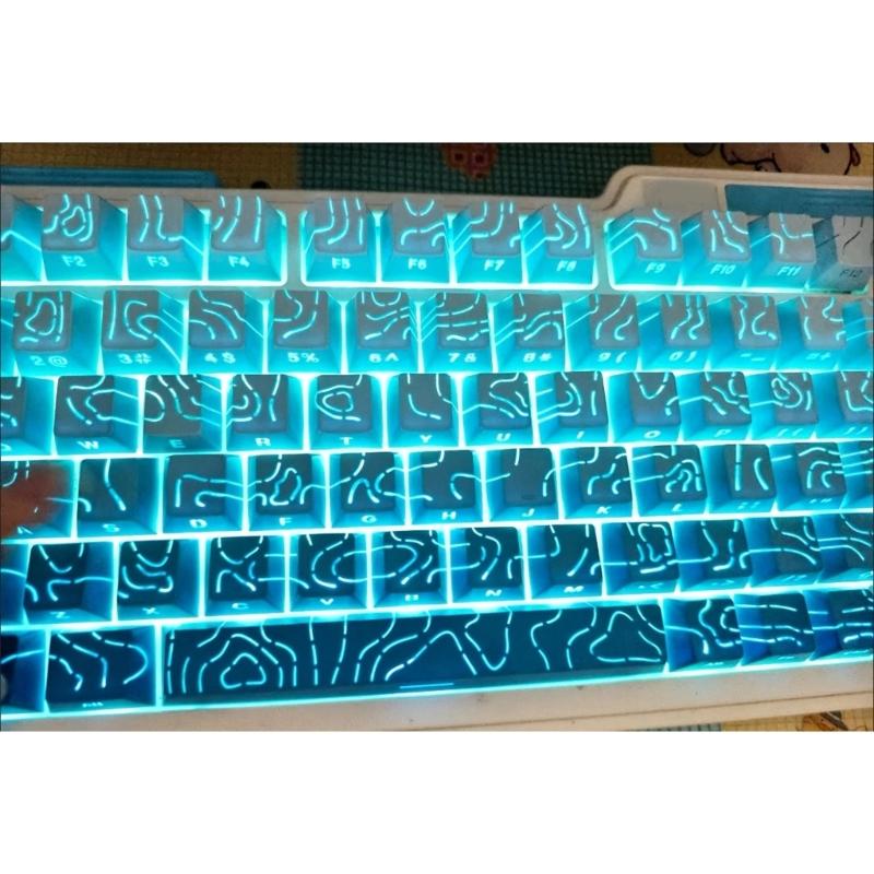 Contour4.0 Technology Side Print Backlits Topographic Keycaps Gradients Side Printing Enhances Backlighting 133Keys