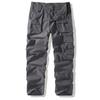 Men's multi-colored large-size long pants with multiple pockets, casual work pants