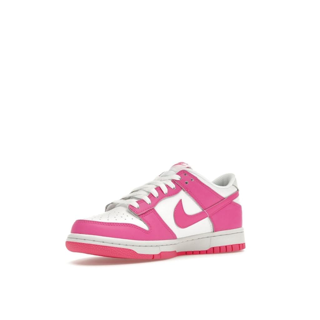 Nike Dunk Low GS Laser Fuchsia Kinder Sneakers Rosa Weiß FB9109-102