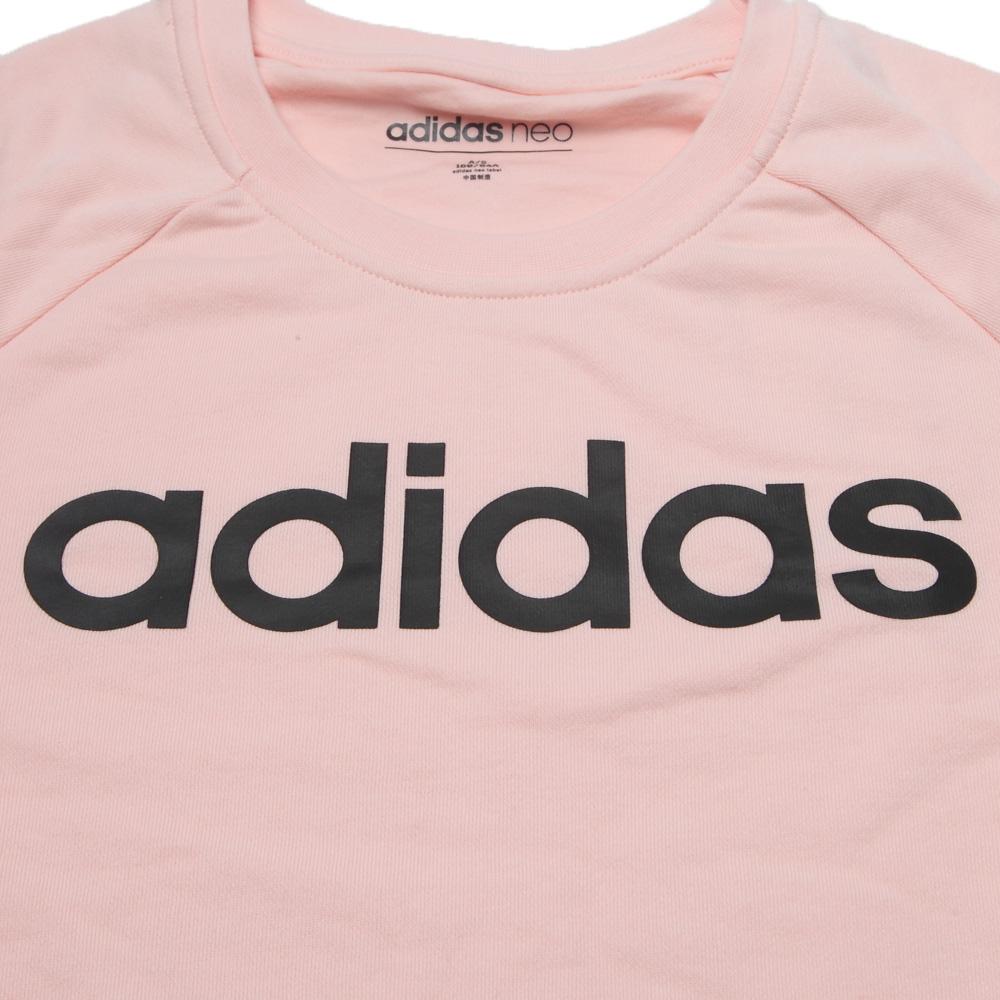 Adidas Neo W Ce Adi Ft Swt Lifestyle Series American Style Pullover Crew Neck Long Sleeve Sweatshirt Women Sweatshirt Pink BP6709
