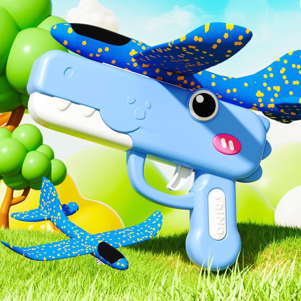 Foam Airplane Glider Launcher: Parent-Child Boomerang Toy Gun