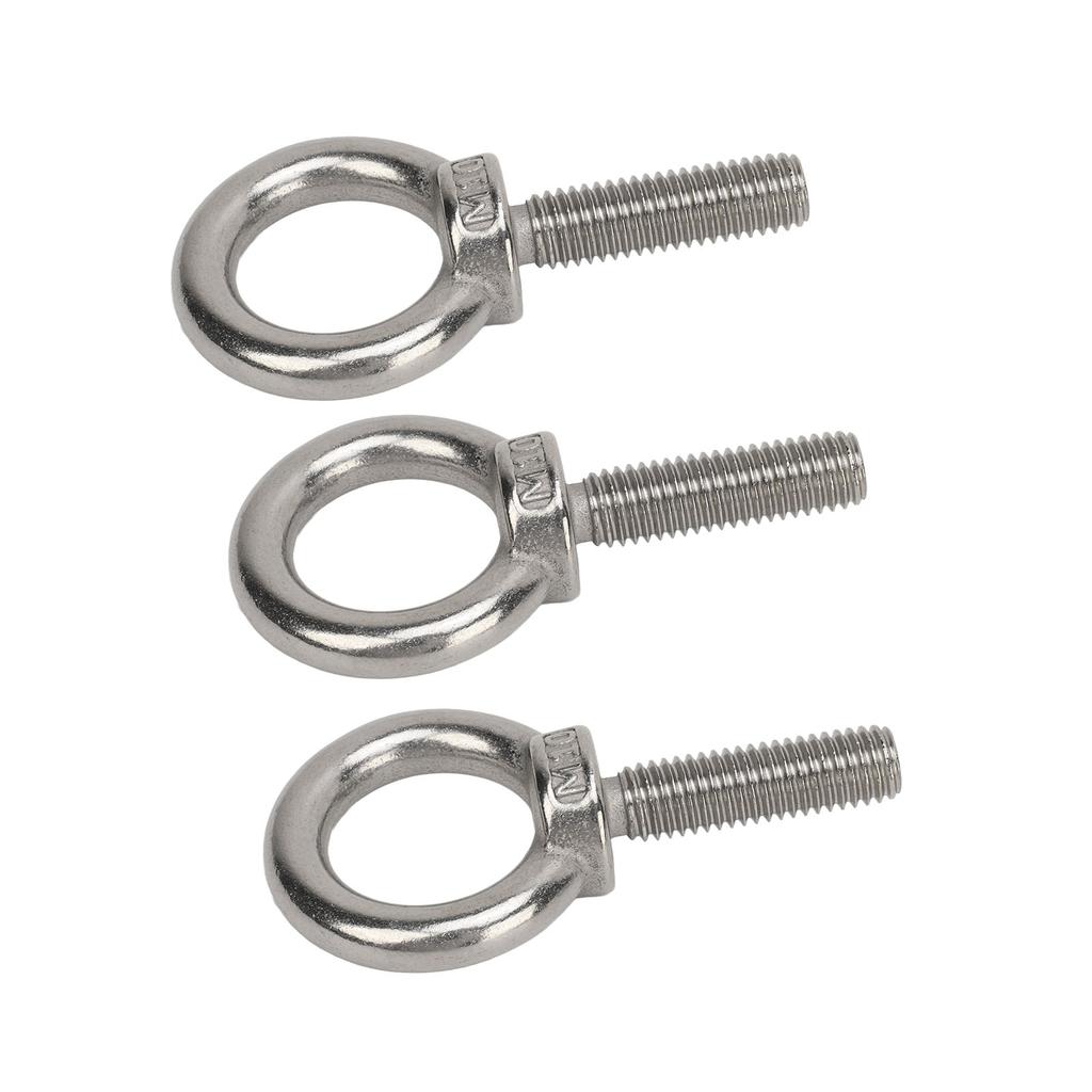 Lifting Shoulder Eye Bolt Stainless Steel Versatile High Hardness Hanger Eye Bolts for RV Boat Construction Vehicle M10