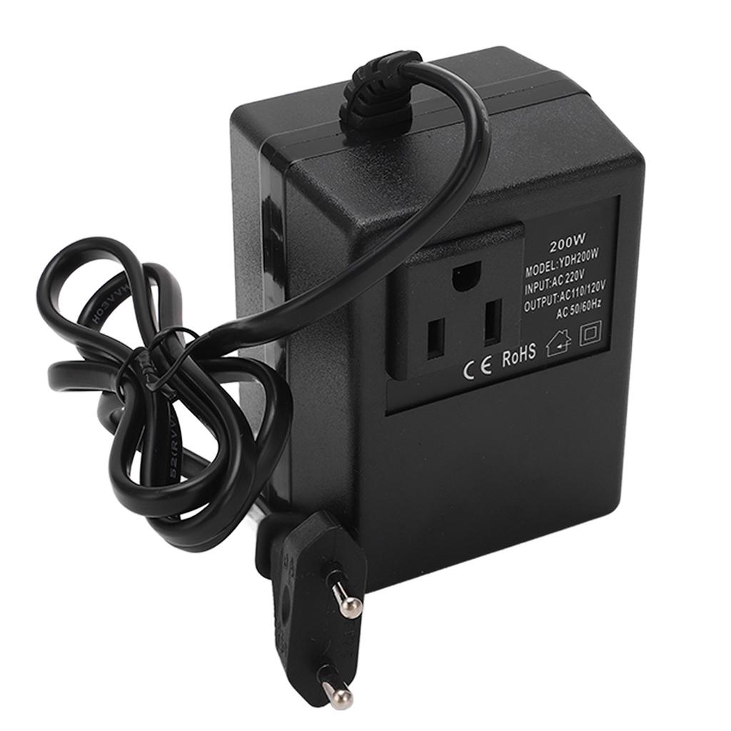 Travel Adapter with Voltage Converter Universal Travel Plug Adapter 200W Maximum