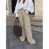Pants Women's Corduroy Cotton Vintage Trousers High Waist Wide Leg Pants Autumn Winter New Fashion Chic Casual Trousers