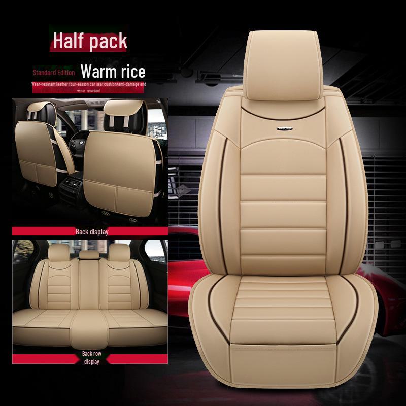 

Всесезонные кожаные чехлы на сиденья автомобиля: Новый мультяшный дизайн, полная объемная амортизация 5-Seater Universal