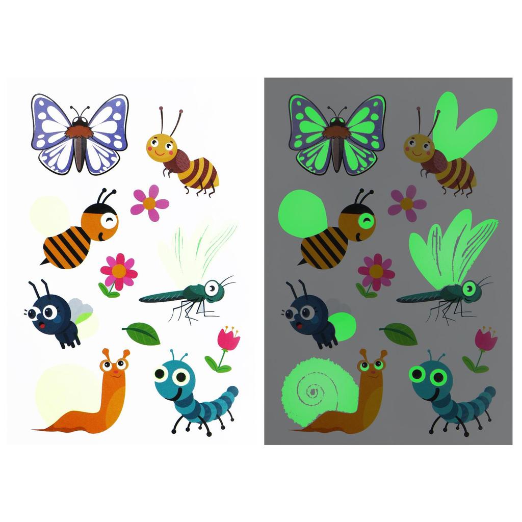 Tattoo Stickers Luminous Child Kid Temporary Fake Tattoos Glow Paste On Face Arm Leg for Children Body Art Unicorn Sticker Toy