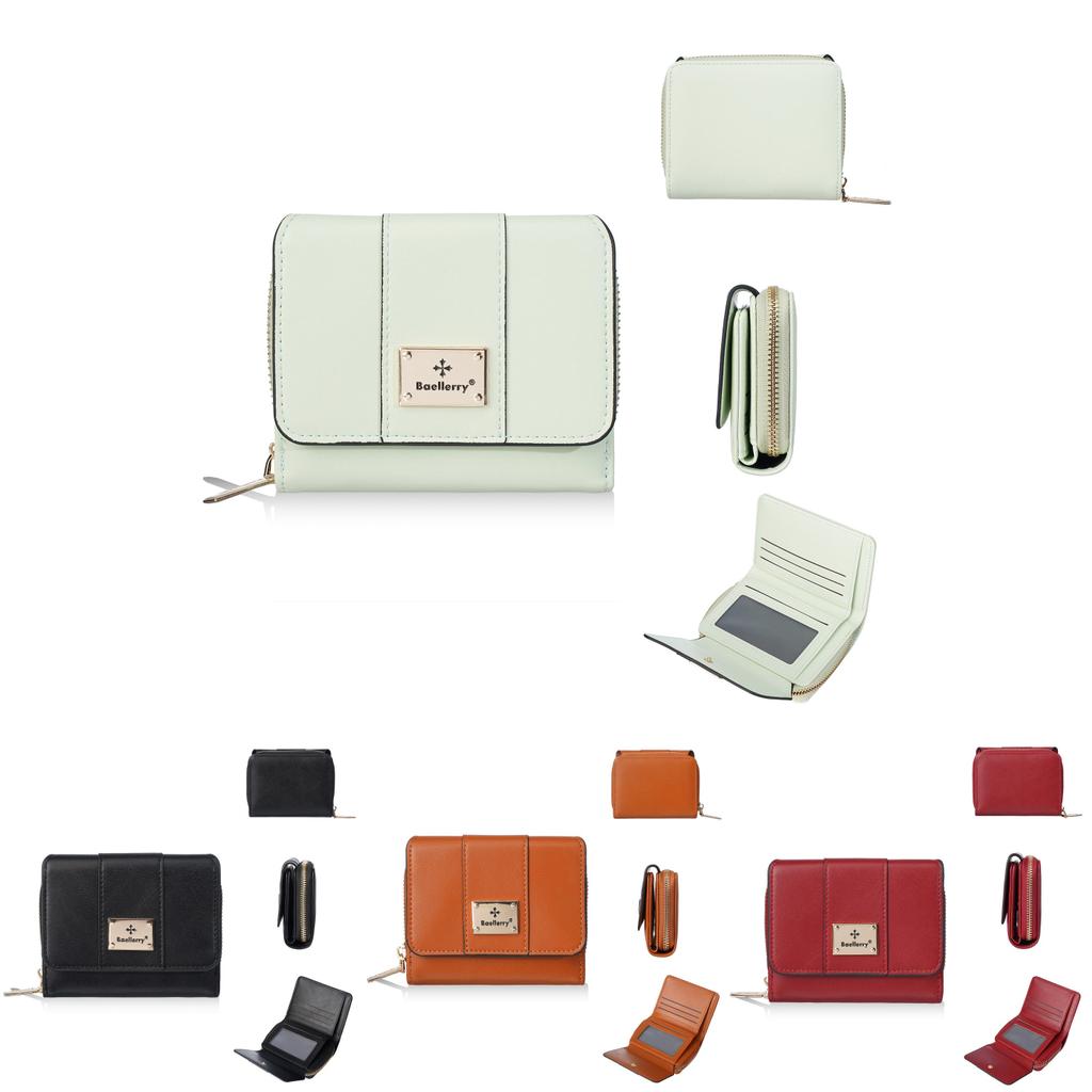 Short Wallet For Ladies With Multiple Card Slots And Foldable Design In Pu